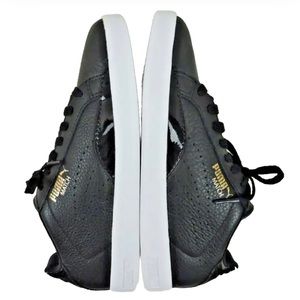 Puma Match Black Leather Size 6.5 preowned